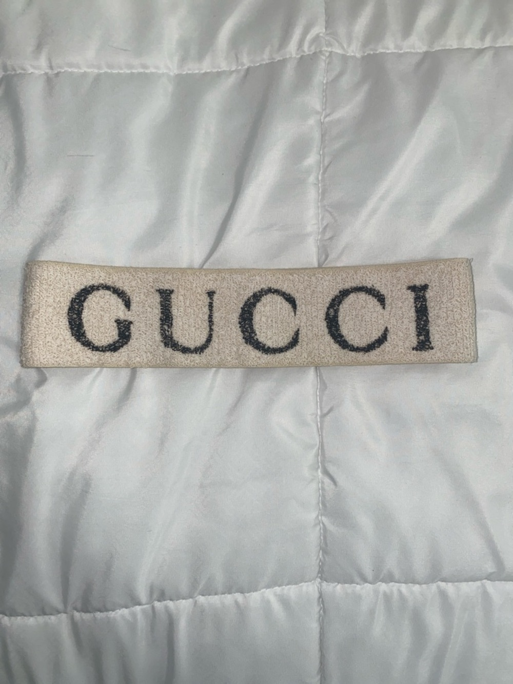 Gucci Black Logo on Cream Headband
